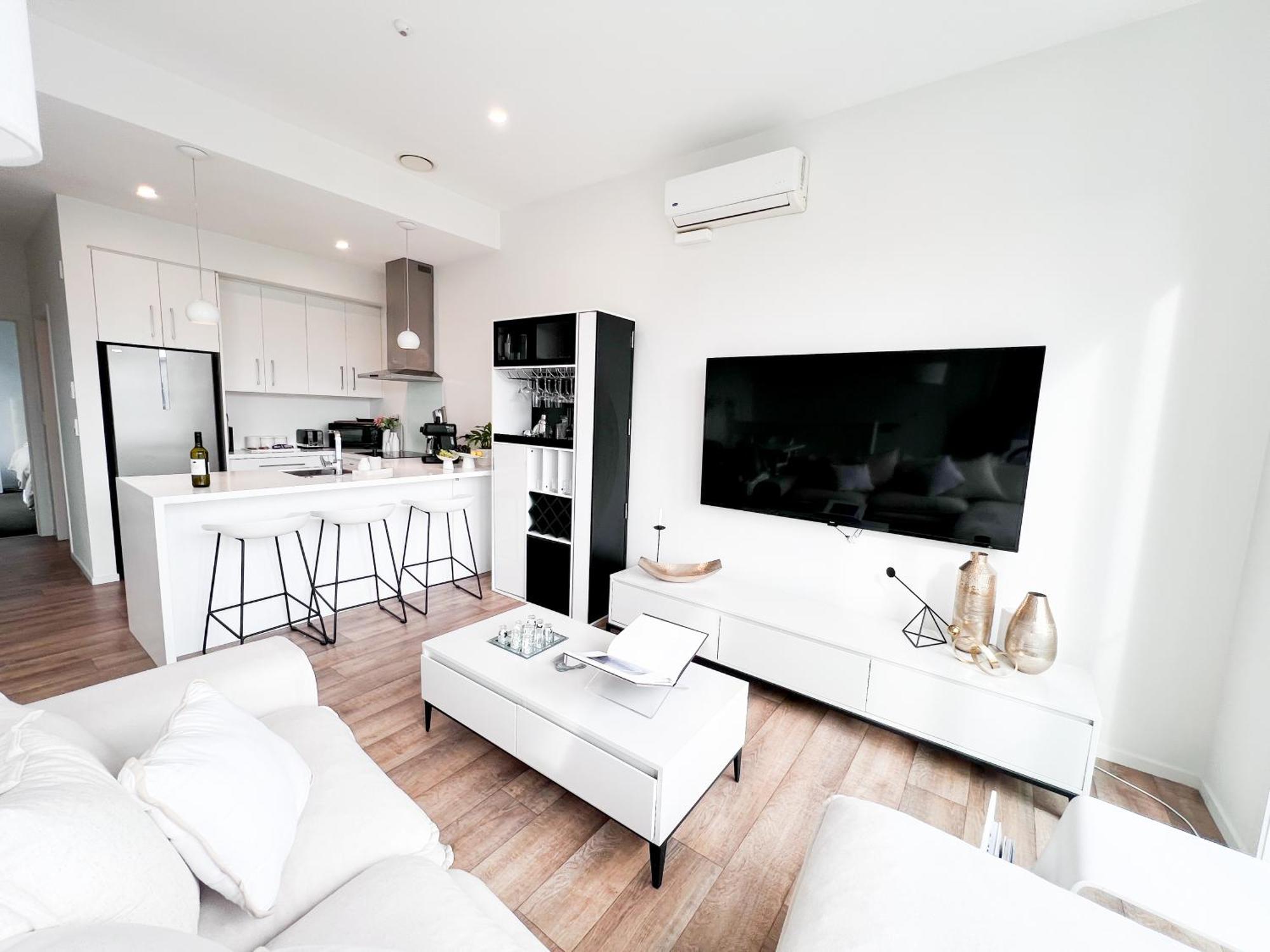 Luxury 2 Bedroom Apartment With Cocktail Bar And Espresso Machine Окленд Экстерьер фото